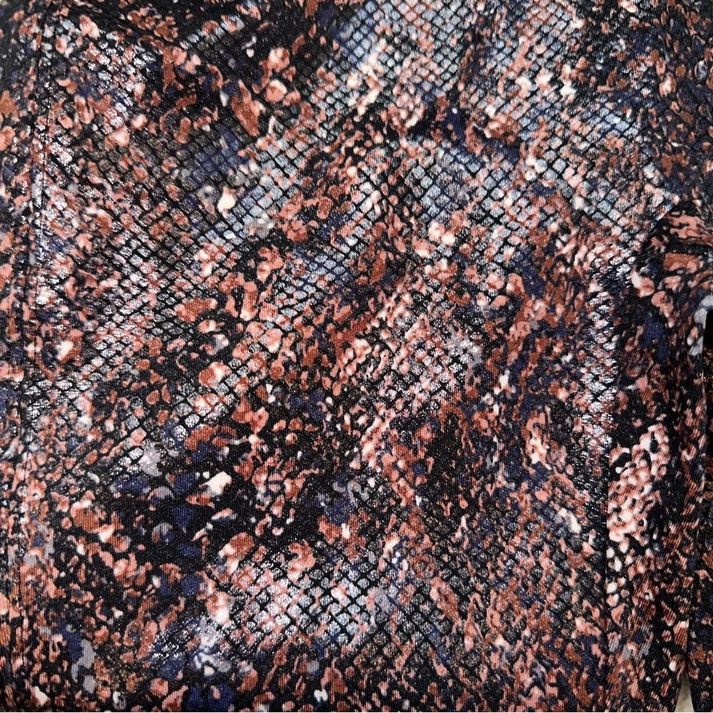 NWT! Spanx Faux Leather Snake Shine Leggings! - Picture 2 of 7